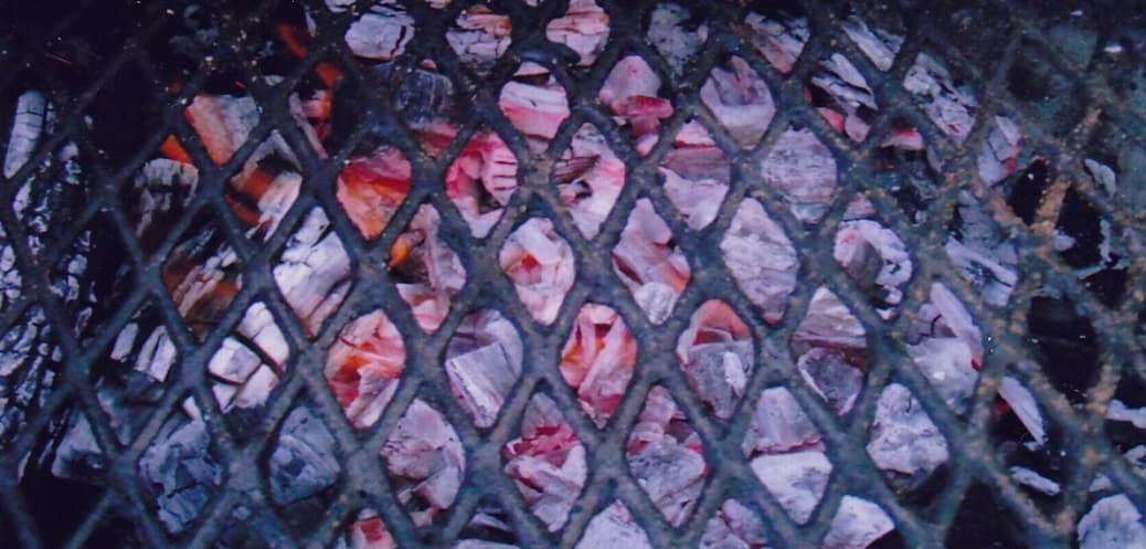 Consistently sized mesquite charcoal pieces